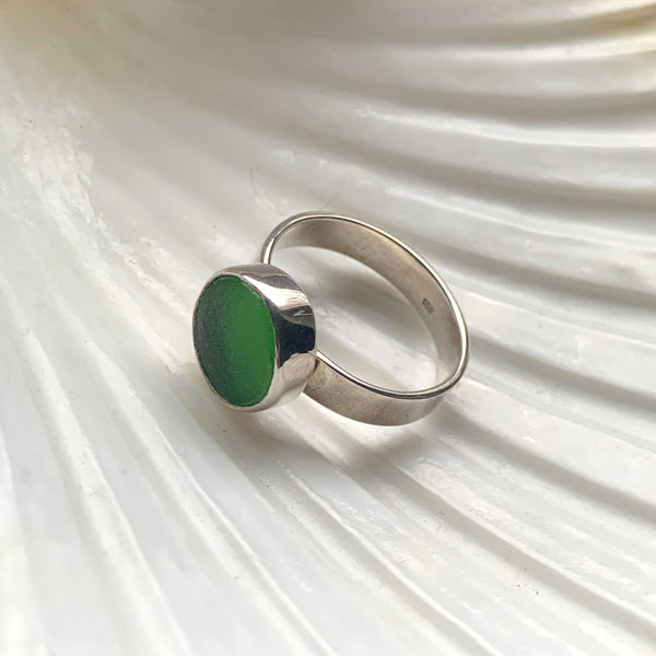 Zeeglas Groen Ring